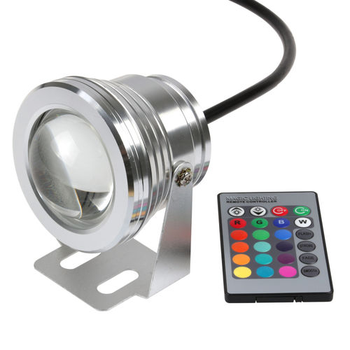 10W 12V RGB LED Underwater Light WP IP68 Remote Control VV01